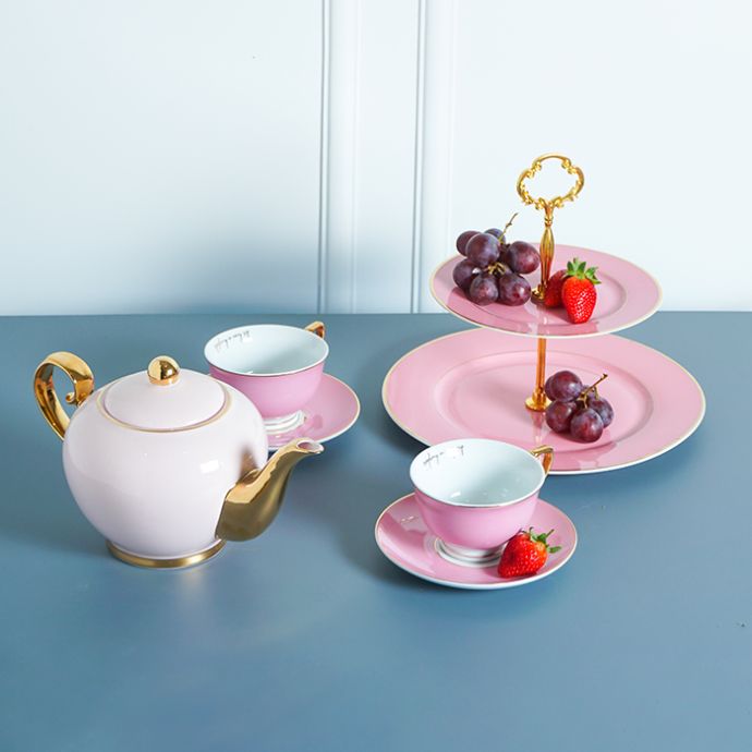 10 - Piece Signature Blush Pink High Tea Set