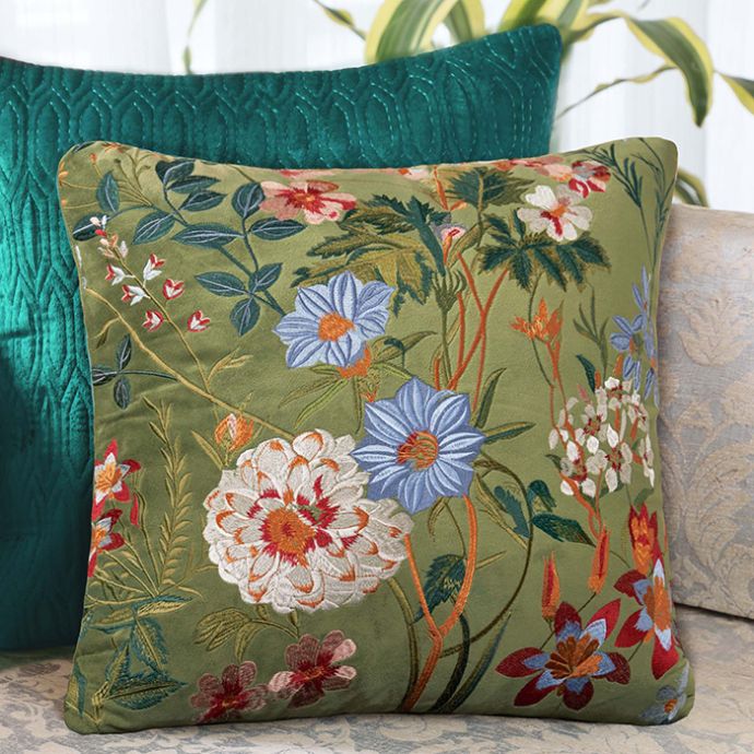 Bagh Embroidered Cushion Cover 