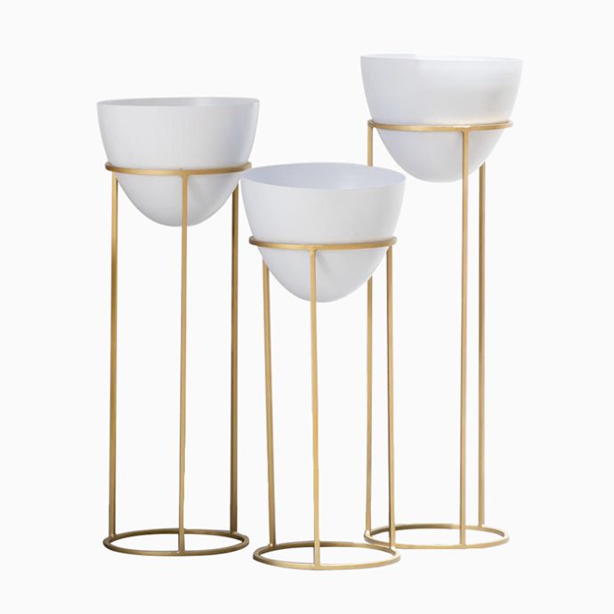 Ovate Tall Planters (Set of 3) 