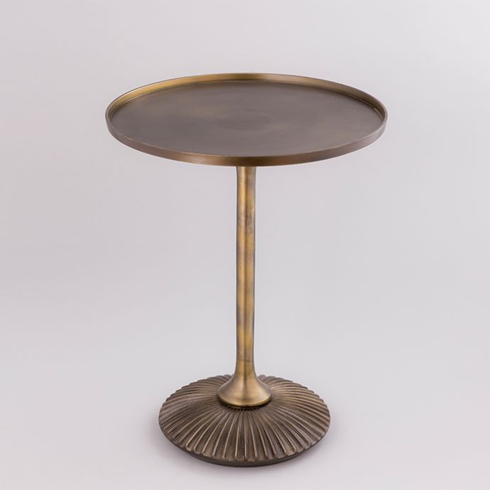 Antique Brass Side Table