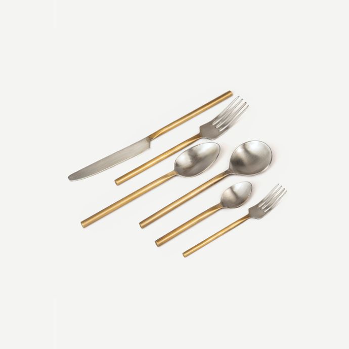 Selenofi -Brass Cutlery Set