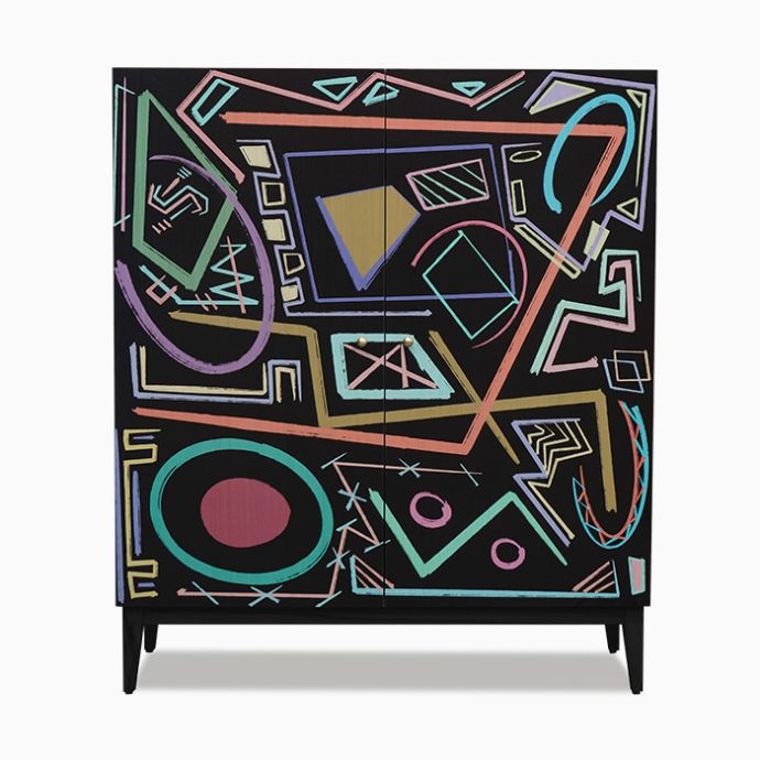 Abstrait Art Cabinet