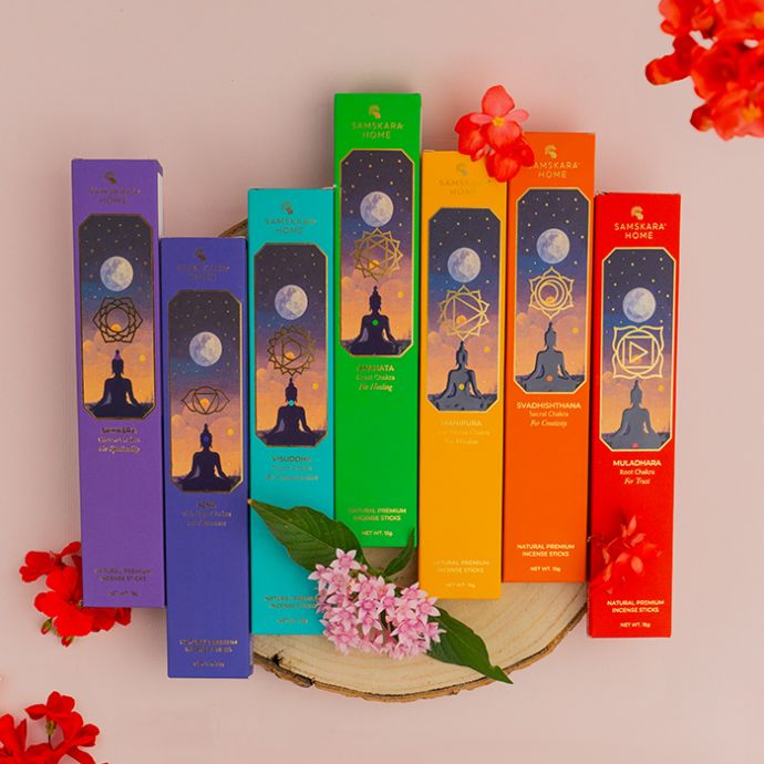 Chakra Incense Sticks Box - Set of 7