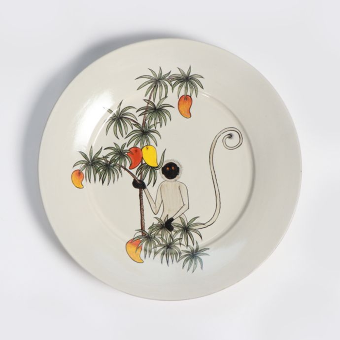 Cheeky Langur On a Mango Tree Plate 