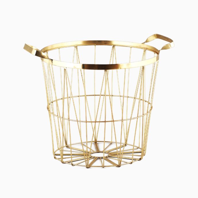 Contempo Wire Basket - Gold