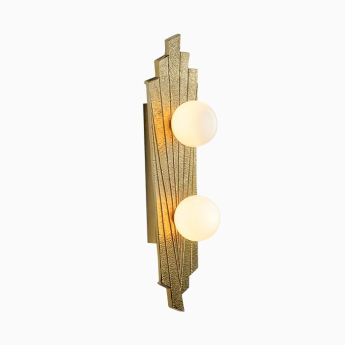 Deco panel wall sconce