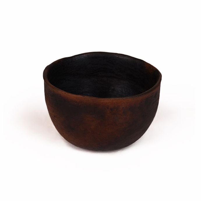 Etherea Black Clay Serving Bowl