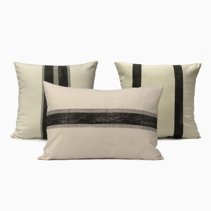 Eve Block Printed Pillows - Set of 3 