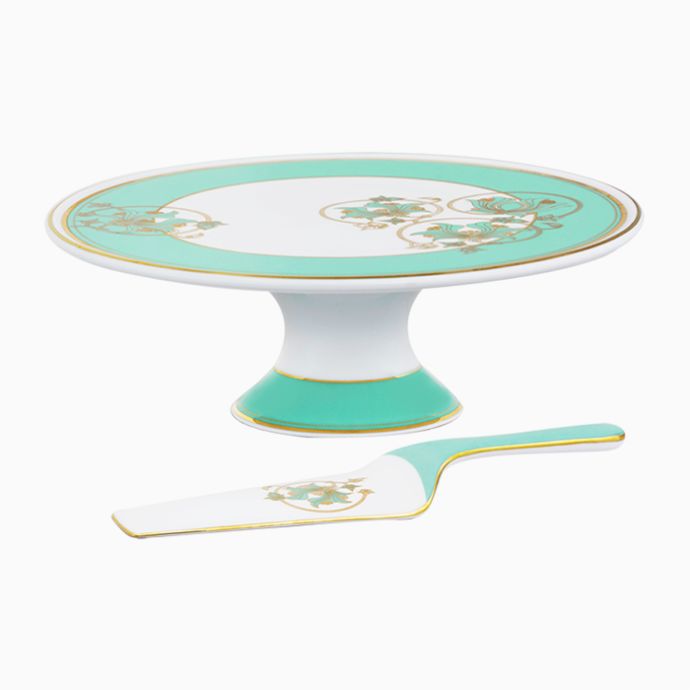 Spring In Udaipur Cake Stand With Server