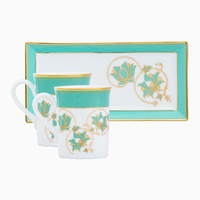 Spring In Udaipur Mugs And Tray Set