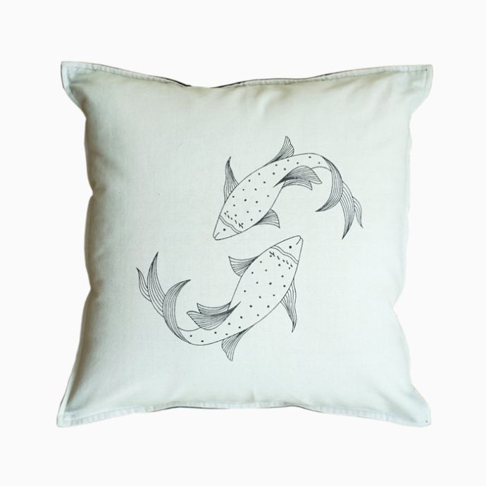 Koi Fish Cushion Cover