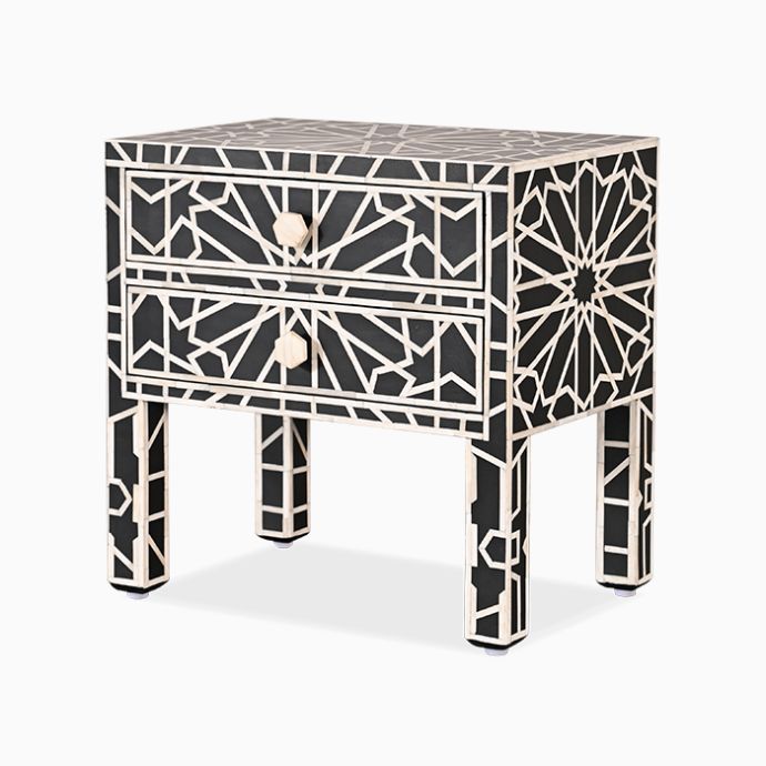 Marghaz Inlay Bedside Table 