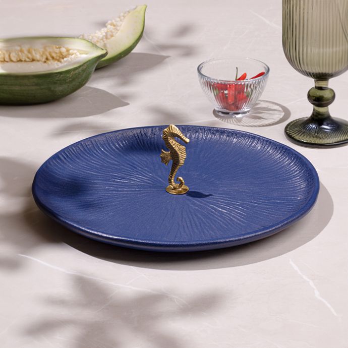 Mirissa Brass & Ceramic Platter