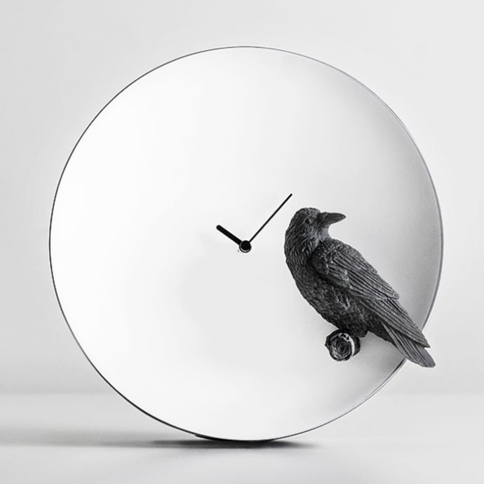 Moon X Clock - Raven