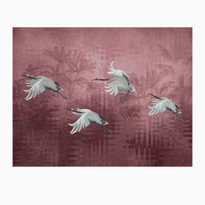Musafir Beautiful Cranes Wallpaper