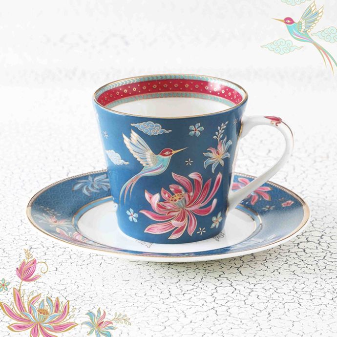 Padma Tea Cup & Tea Plate (set of 2)