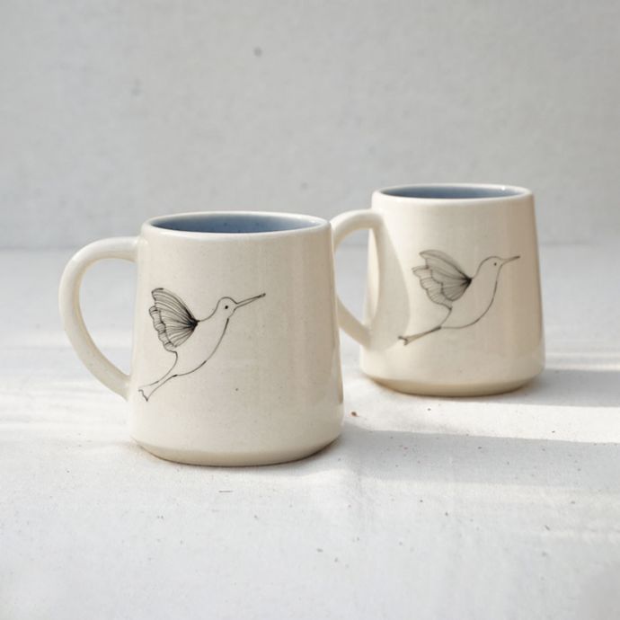 Pakhi Blue Large Mugs - Set of 2