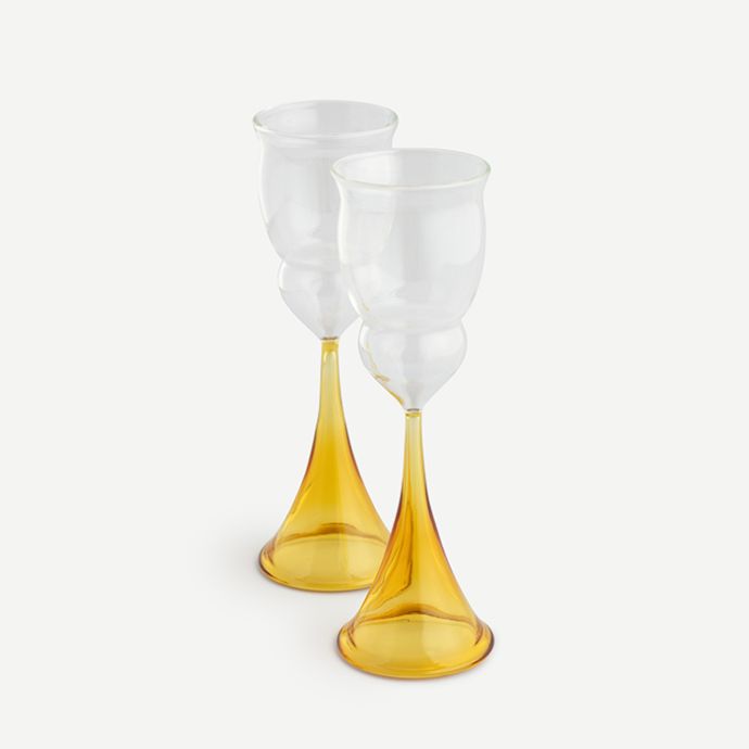 Parakeet Champagne Flutes - Set of 2