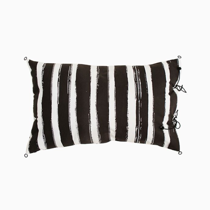 Patta Cushion Cover Black- Rectangle