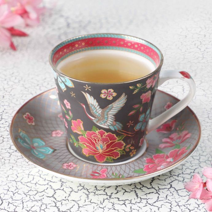 Taashi Tea Cup & Saucer (set of 2)