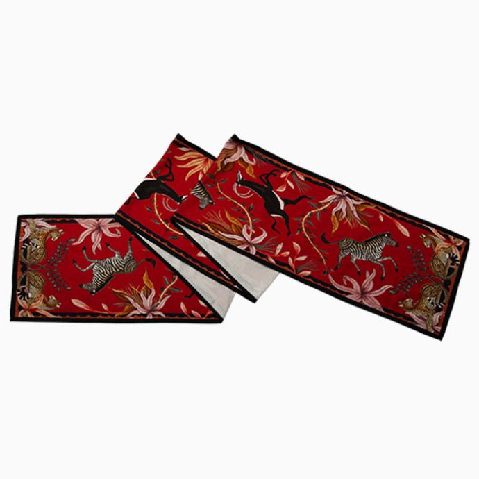 Table Runner - Sable Royal Red