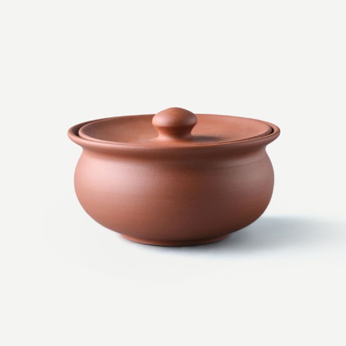 Atithya -Terracotta Serving Bowl with Lid