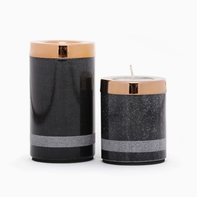 Yin Tealight Towers (set of two)