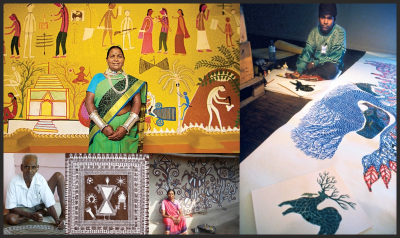 INDIAN FOLK ARTISTS WHO HAVE IMMORTALIZED THE DOT